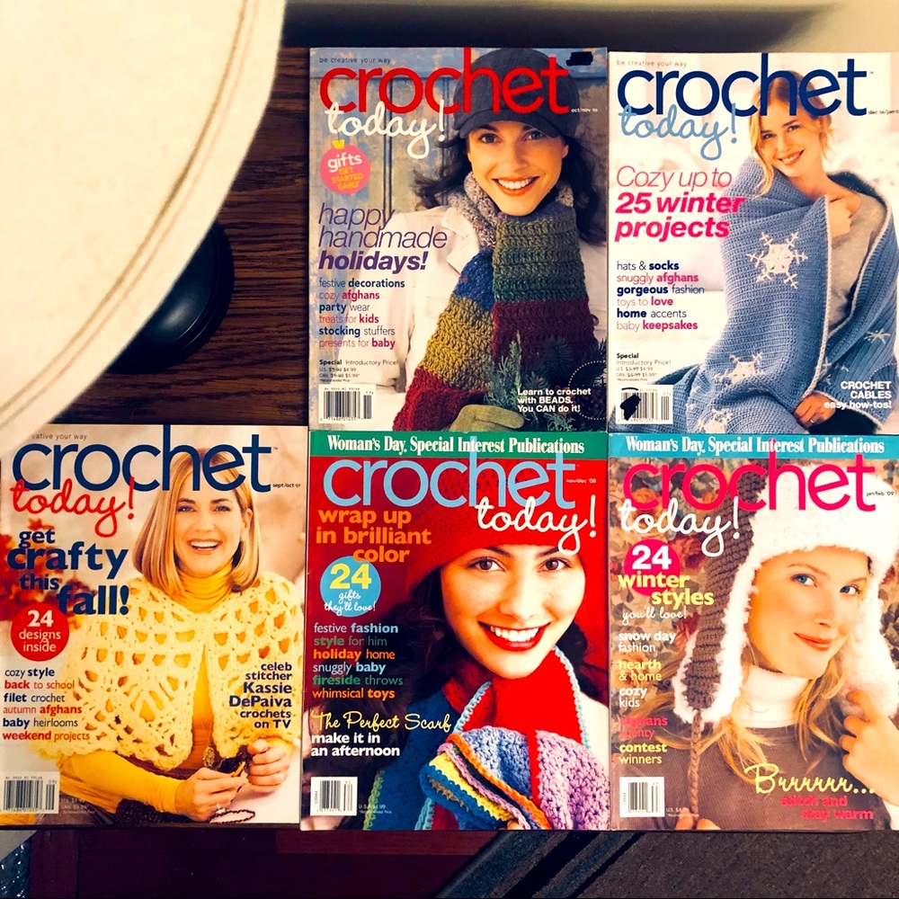 (5) Crochet Today! Magazines, EUC